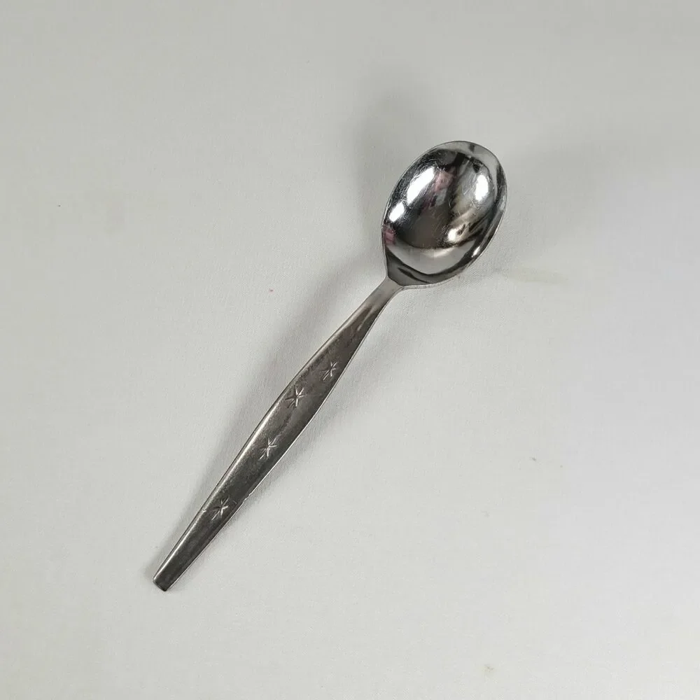 Vintage Heavenly Star Flatware Single Spoon Stainless Japan Atomic Celestial MCM